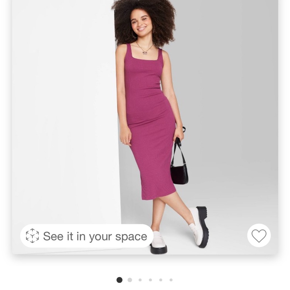 Wild Fable NWT size S knit Body Con dress in Cherry. Sold out online